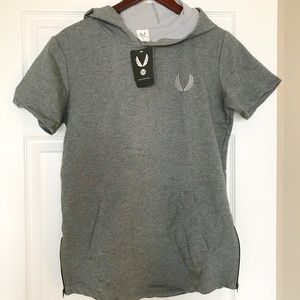 Activewear shortsleeve hoodie